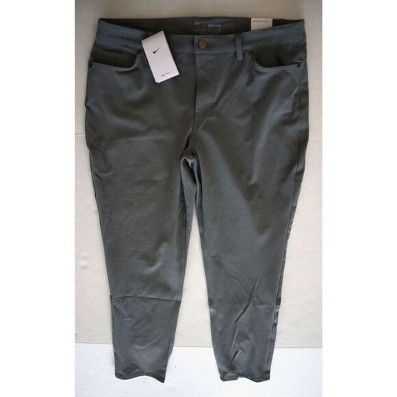Nike BV6081 084 Women's Sz 14 Gray DRI-FIT Slim Fit Golf Pants - Picture 1 of 9